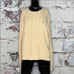 Cream Ralph Lauren sweater XL
